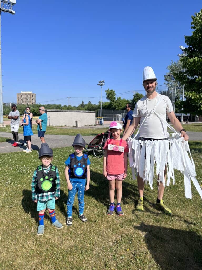 Showing up (in costume!) for the ocean - Water Rangers
